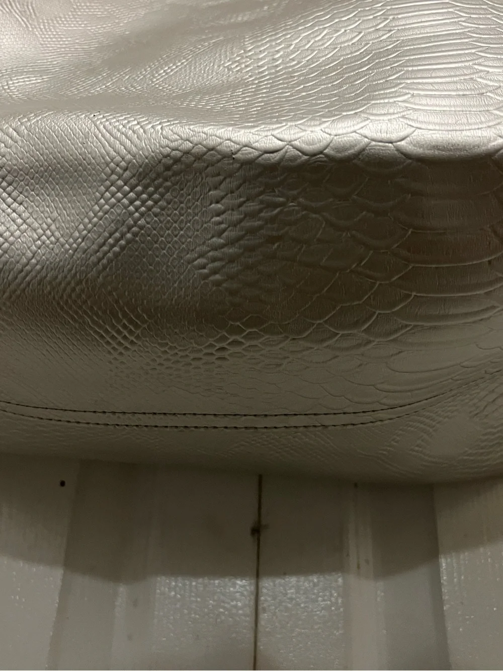 UNBRANDED Large Silver Embossed Tote Bag